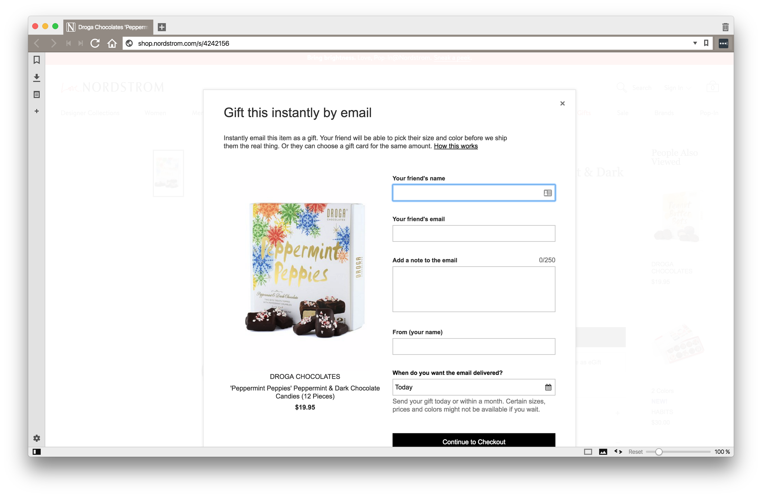 e-gifting on launch day